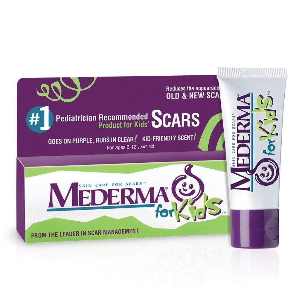 Mederma Kids Skin Care for Scars - Reduces the Appearance of Scars - #1 Pediatrician Recommended Product for Kids' Scars - Goes on Purple, Rubs in Clear - Kid-Friendly Scent - 20 Grams