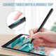 thumbnail image 5 of Funda Apple Pencil 2 Funda de silicona suave para Apple Pencil 2.ª generación Funda protectora Apple Pencil 2 Apple Pencil 2.ª generación Funda de silicona-Negro + Blanco-, 5 of 8