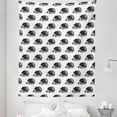 thumbnail image 1 of Hedgehog Tapestry, Sketchy Hedgehogs Illustration Monochrome and Wildlife Nature Inspired, Fabric Wall Hanging Decor for Bedroom Living Room Dorm, 5 Sizes, Black White, by Ambesonne, 1 of 1