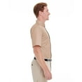 thumbnail image 3 of Harriton Foundation 100% Cotton Short-Sleeve Twill Shirt Teflon (M582) Khaki, 4XL, 3 of 3