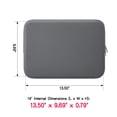 thumbnail image 4 of Rainyear Funda Protectora Para Portátil De 14 Pulgadas, Funda Protectora Suave Acolchada Con Cremallera, Bolsa De Transporte Para Ordenador Compatible Con Notebook Chromebook Tablet Ultrabook De 14" (, 4 of 5