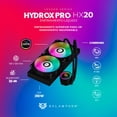 thumbnail image 2 of Enfriamiento Liquido Balam Rush HYDROX PRO HX20 240mm ARGB 4 pines LGA 1700 AM5 Negro BR-937368, 2 of 6