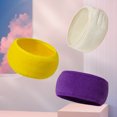 thumbnail image 4 of Toalla de luna transpirable que absorbe el sudor para deportes de mujer, accesorios para el cabello para lavarse la cara, diadema de tela con velcro a la moda europea y americana, 4 of 6