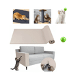 thumbnail image 2 of Protector Para Muebles Gatos Tapete Rascador Gato Lab.G Blanco, 2 of 5