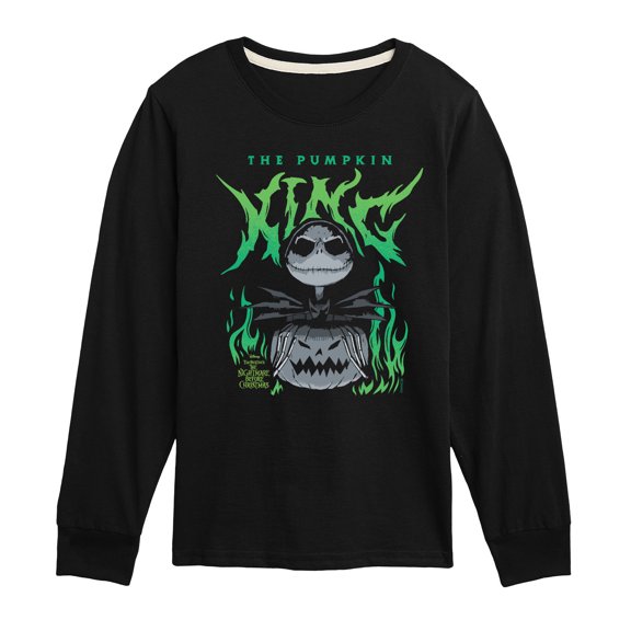 The Nightmare Before Christmas - Pumpkin King Metal - Youth Boys Long Sleeve Graphic T-Shirt