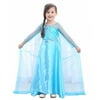 girl's princess snow queen long dress up costume (3-4 years)