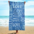thumbnail image 4 of Arestory Microfiber Sea Beach Towel 30 x 60 Inches Bath Towels Pool Quick Drying Beach Blanket Sandproof Blanket for Adults Travel Sports Swim Spa, 4 of 8