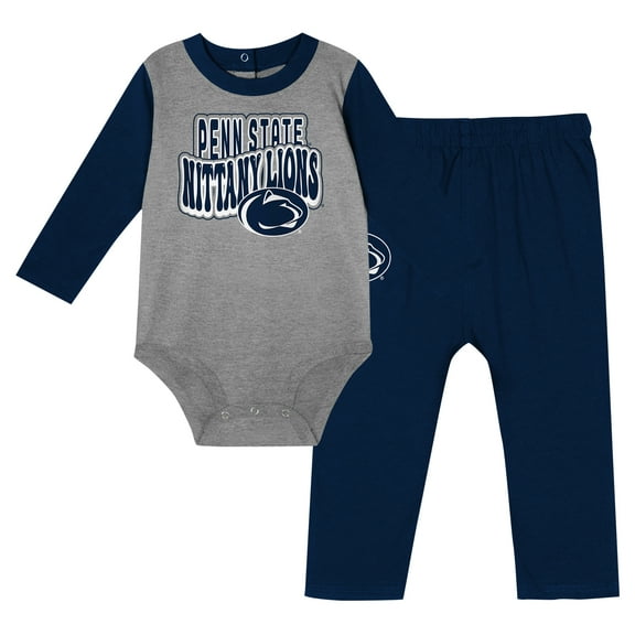 Newborn & Infant Penn State Nittany Lions Double Up Long Sleeve Bodysuit & Pant Set
