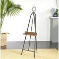 thumbnail image 3 of DecMode 19" x 66" Black Metal Tall Adjustable Floor Easel with Wood Tray, 1-Piece, 3 of 14