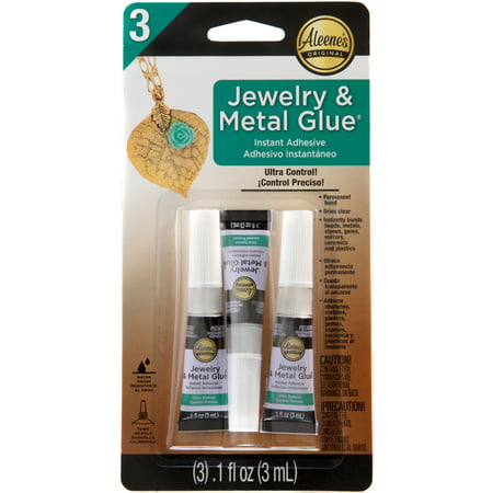 Aleene's Jewelry & Metal Adhesive Glue, 3 Count
