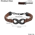 thumbnail image 4 of Cremation Bracelet for Ashes Cremation Jewelry for Ashes for Women Men Genuine Leather Keepsake Memorial Bangle Urn Bracelet Bangle for Ashes, 4 of 6