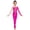 Hot Pink, variant on Kids Girls Full Body Dance Unitard Long Sleeve Jumpsuit Bodysuit One Piece Catsuit Purple 16
