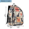 thumbnail image 2 of FORMRS Unisex School Backpack 17" Student Travel Bag with Laptop Compartment, Cats and Hearts, 2 of 7