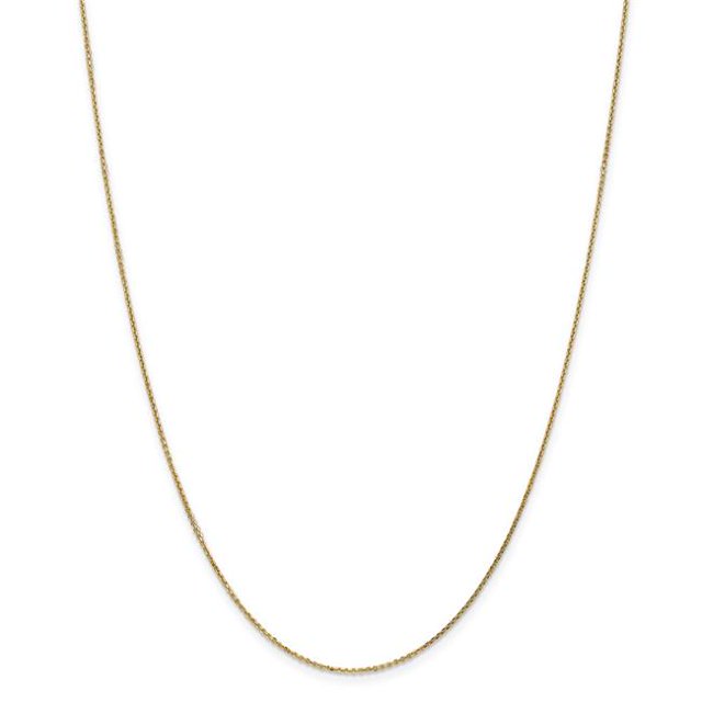 0.95 mm x 18 in. 14K Yellow Gold Diamond-Cut Cable Chain