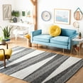 thumbnail image 2 of SAFAVIEH Striped Kilim Juniper Striped Area Rug, Black/Ivory, 9' x 12', 2 of 7