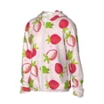thumbnail image 2 of Kdxio Hand Drawn Strawberry Print Women Men Sun Protection UPF 50+ Jackets Zip Up Long Sleeve Hoodie Hiking Lightweight with Pockets, 2 of 8