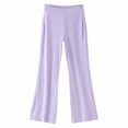 thumbnail image 2 of Girls'Wide Leg Flared Pants,Lightweight Loose Fit Casual Trousers for Summer,Breathable Sun Protective Bottoms, 2 of 4