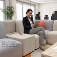 thumbnail image 4 of Assemble Modular Side Table with Charging Station in Oat Fabric, 4 of 8