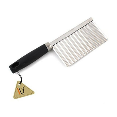 Crinkle Knife - Stainless Steel Crinkle Cut Knife Potato Chip Cutter with Wavy Blade Cutter
