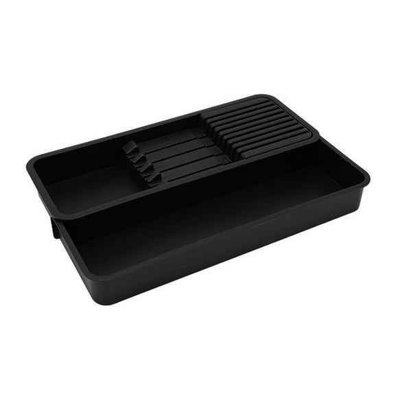 CSChome Detachable Kitchen Utensil Organizer Blade Storage Box: Expandable Drawer Cutlery Storage for Kitchen