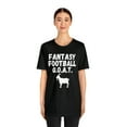 thumbnail image 3 of Funny Fantasy Football GOAT Shirt, Funny Fantasy Football Guru T-Shirt, 3 of 12
