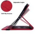 thumbnail image 4 of ELEHOLD for Kindle 7 inch Universal 2024 Released Paperwhite12th/Colorsoft Signature/Signature Case,Premium Embossed PU Leather Folio Cover with Card Holder Anti-Slip Multi-Angle Stand Case,Red, 4 of 7