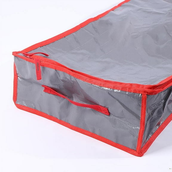 Dmlowu Holiday Ornaments Accessories Storage Bag Tear-Proof Material 41" x 14" x 6.3" with Handles and Full Length Zipper Gray