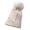 Beige, variant on NOKIO Child Snowflake Pom Pom Hat Baby Christmas Sweater Beanie Kids Christmas Sweater Hat Children'S Holiday Knit Cap Baby Girls Boys Soft Warm Knit Hat Kids Winter Hat With Hood Cap