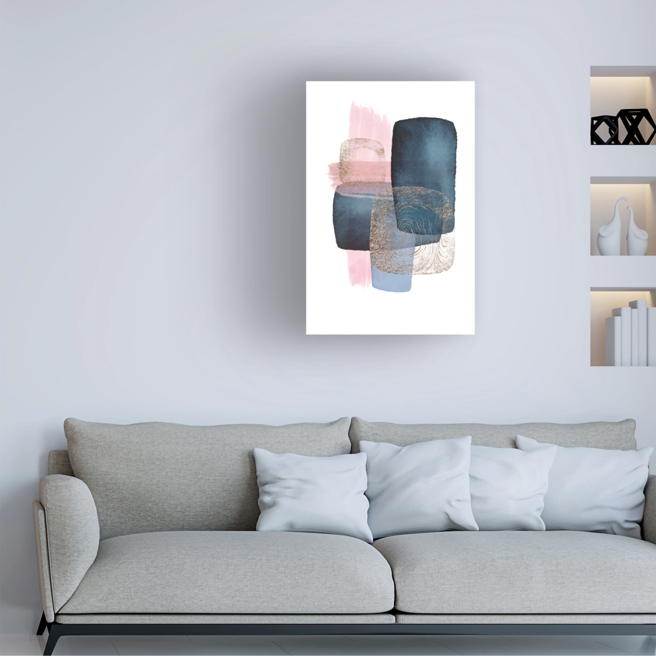 Trademark Fine Art Sally Ann Moss Monday blues 1 Canvas Wall Art