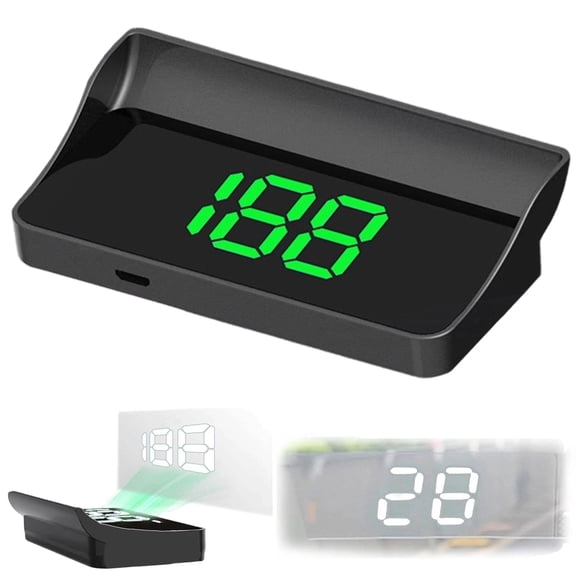 Smart in Car HUD Co-Pilot, GPS BDS Heads-Up Display Speedometer, USB Plug & Play MPH Display for Cars Trucks