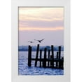 thumbnail image 3 of Alan Hausenflock 11x14 White Modern Wood Framed Wall Art Titled - Pelican and Friend, 3 of 5