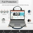 thumbnail image 4 of HP Chromebook 11 G6 EE Laptop Sleeve, Leather Laptop Case for HP Chromebook 11 G6 EE with Accessories Bag Handle (Black), 4 of 9