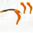 thumbnail image 2 of Xwjun A Pair Eyeglass Ear Grips, Anti-slip Silicone Ear Hook, Glasses Ear Grip Sleeve Retainer Eye Glasses Ear Grippers Glasses Accessories For Sports, Sunglasses, Reading Glasses Orange, 2 of 9