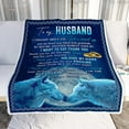 thumbnail image 2 of Personalized Custom Name to My Husband Blanket from Wife You are My Everything Husband Birthday Christmas Wedding Anniversary Bed Quilt Fleece Throw Blanket (50 x 40 in Baby Size), 2 of 5