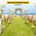 thumbnail image 5 of Red Carpet Ropes and Poles, Stainless Steel Gold Stanchions, Crowd Control Barriers, 5 FT Velvet Red Ropes Used for Theaters, Wedding, Exhibition,Ticket Offices, 5 of 6