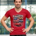 thumbnail image 4 of Ford Still Plays with Trucks V-Neck T-shirt American Classic F100 F150 Pickup Built Tough Vintage Offroad 4x4 Tee, 4 of 7