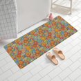 thumbnail image 2 of Pioneer Flower Floral Print Pattern Bathroom Rugs Mat, Non Slip Microfiber Bathroom Rug with Rubber Backing, Soft Mats for Bathroom Floor Tub Shower, 24"x60", 2 of 5