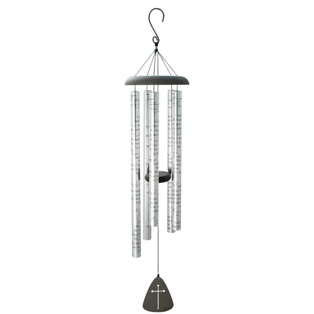 Carson Home Accents 44" Sonnet Wind Chime – “Footprints in the Sand” Inspirational Memorial Decor