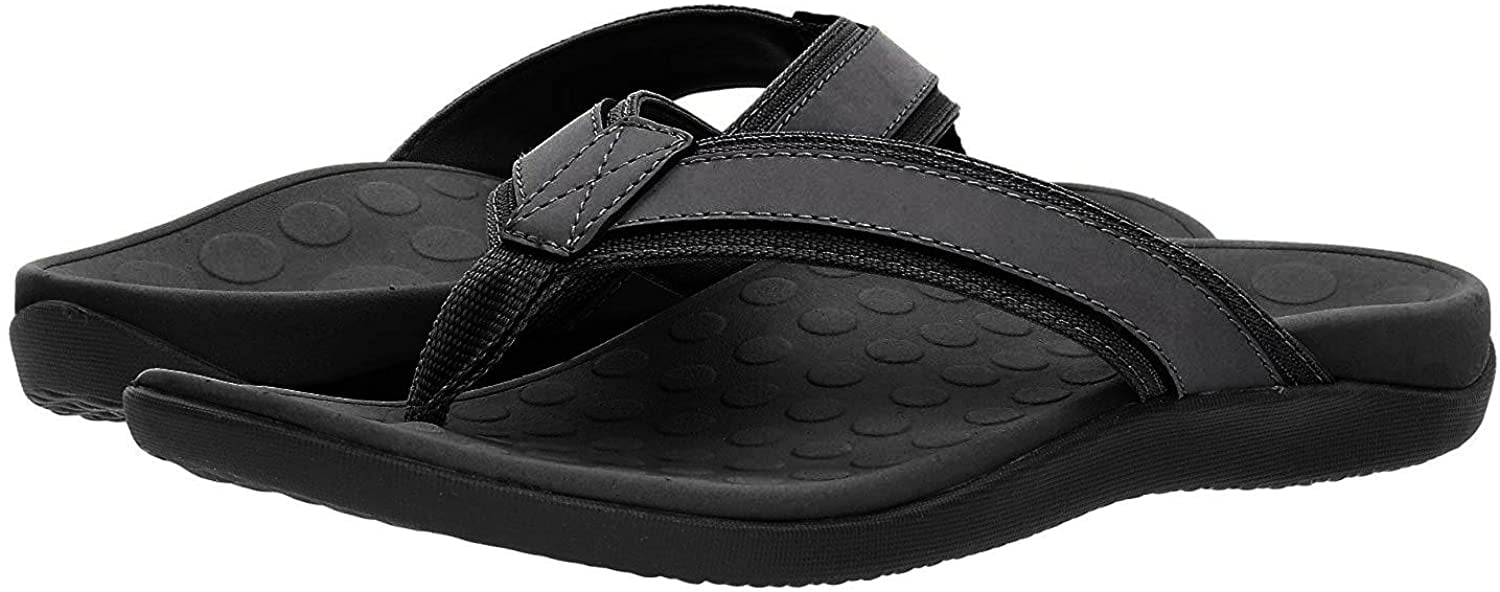 Vionic with Orthaheel Technology Mens Tide Sandal Black Size 14 ...