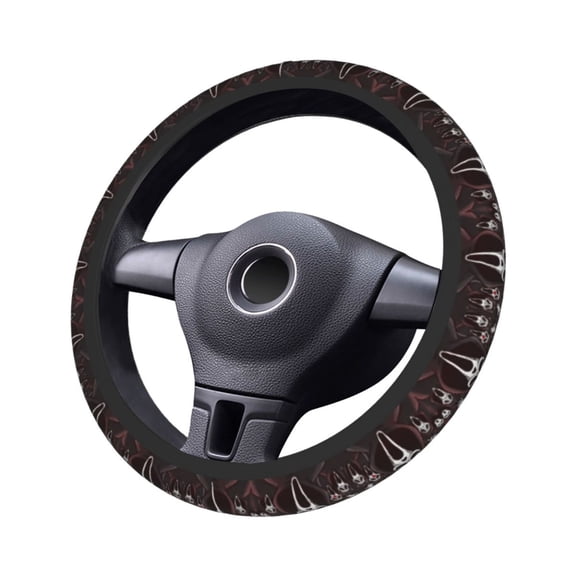 Ghost-face Steering Wheel Cover Non-Slip Auto Steering Wheel Protector Car Accessories Universal Fit 15 Inches For Men Women
