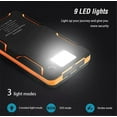 thumbnail image 4 of Banco de energía con cargador solar, banco de energía con energía solar de carga rápida de 20000 mah con 4 paneles plegables, entrada/salida tipo C, linterna de luz para acampar, Compa, 4 of 5