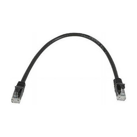 UPC: 0757901812330 | Monoprice Flexboot Cat5e Ethernet Patch Cable – Network Internet Cord – RJ45  Stranded  350Mhz  UTP  Pure Bare Copper Wire  24AWG  1ft  Black