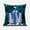 Blue & Purple, variant on Three Women Indoor/Outdoor Pillow with Removable Cover in Green Blue Purple16x16
