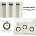 thumbnail image 4 of Top Finel Grommet Top Blackout Curtains, Birch, 52" x 96", 2 Panels, 4 of 16