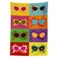 thumbnail image 3 of Ambesonne Fun Tablecloth Rectangular Table Cover, Colorful Pop Sunglasses, 60"x90", Multicolor, 3 of 4