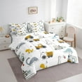 thumbnail image 3 of Castle Fairy Kids Cute Excavator 7pcs Bedding Comforter Set,Animal Dinosaur Queen Bedding Sets Super Cozy,Cartoon Car Queen Sheet Sets,Breathable Home Decor, 3 of 8