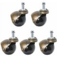 thumbnail image 1 of Ficarrico Juego de 5 Ruedas Giratorias para Sillas de Oficina, Patas Giratorias de Repuesto Silla Madera, Caucho, Laminado, Suelos de Baldosa, Parquet, Sillón de Oficina, 1 of 5