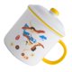 thumbnail image 3 of Vintage Style Enamel Mug 1 Set Wedding Cups for Adults Decor Yellow Anti-slip Handle and Heat Resistant, 3 of 4