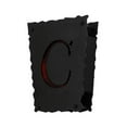 thumbnail image 2 of Meyda 153787 12 in. Personalized in. C in. Wall Sconce, Black & Fa, 2 of 6