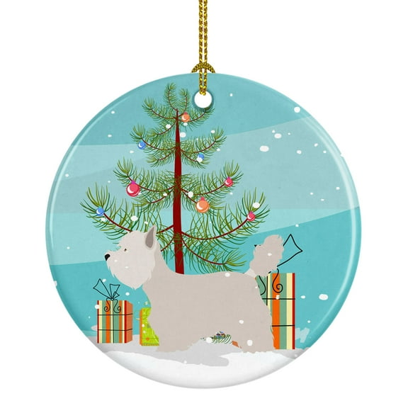 Westie Christmas Ceramic Ornament